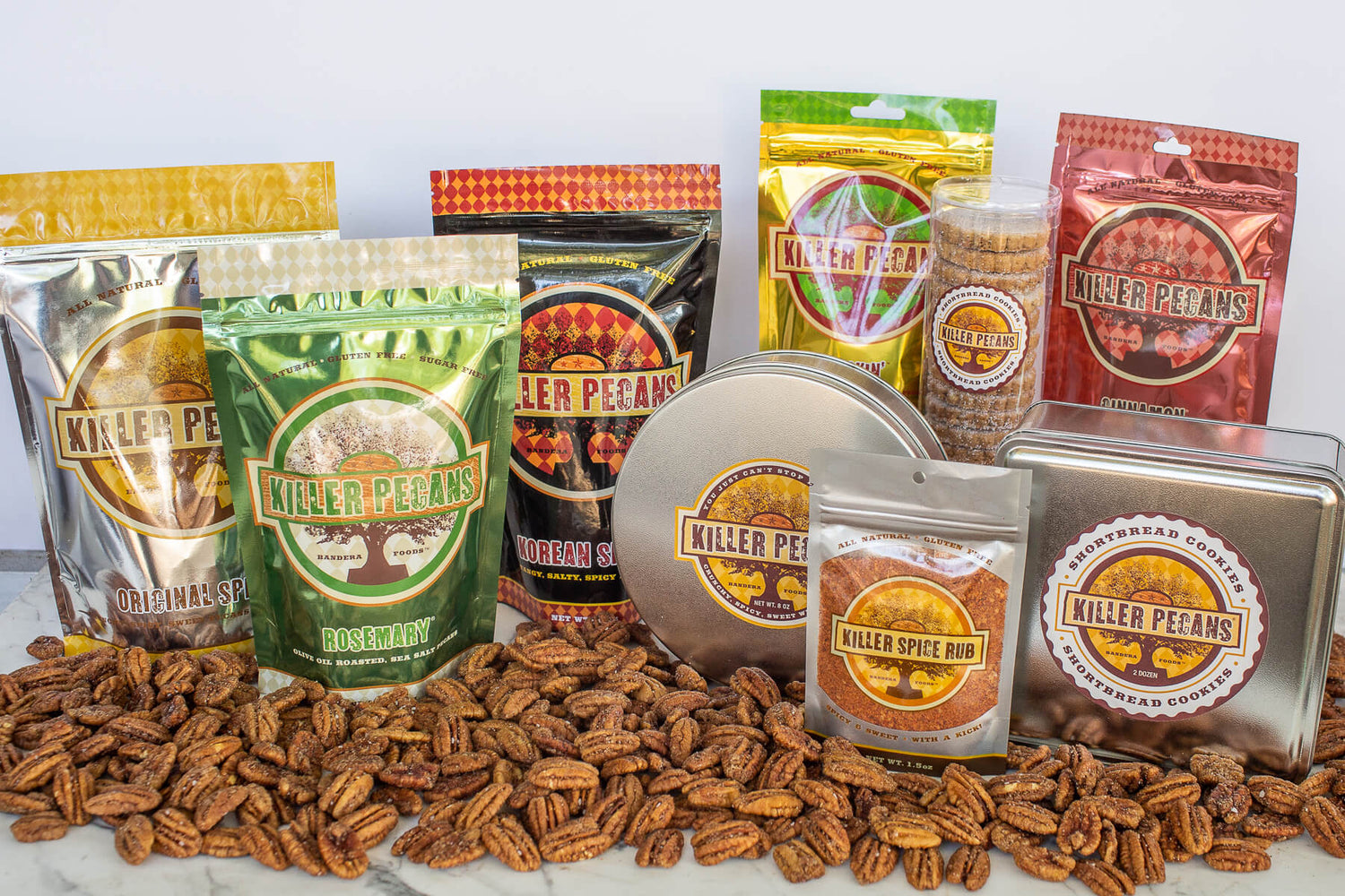 Killer Pecans family of pecans for your family, friends, corporate