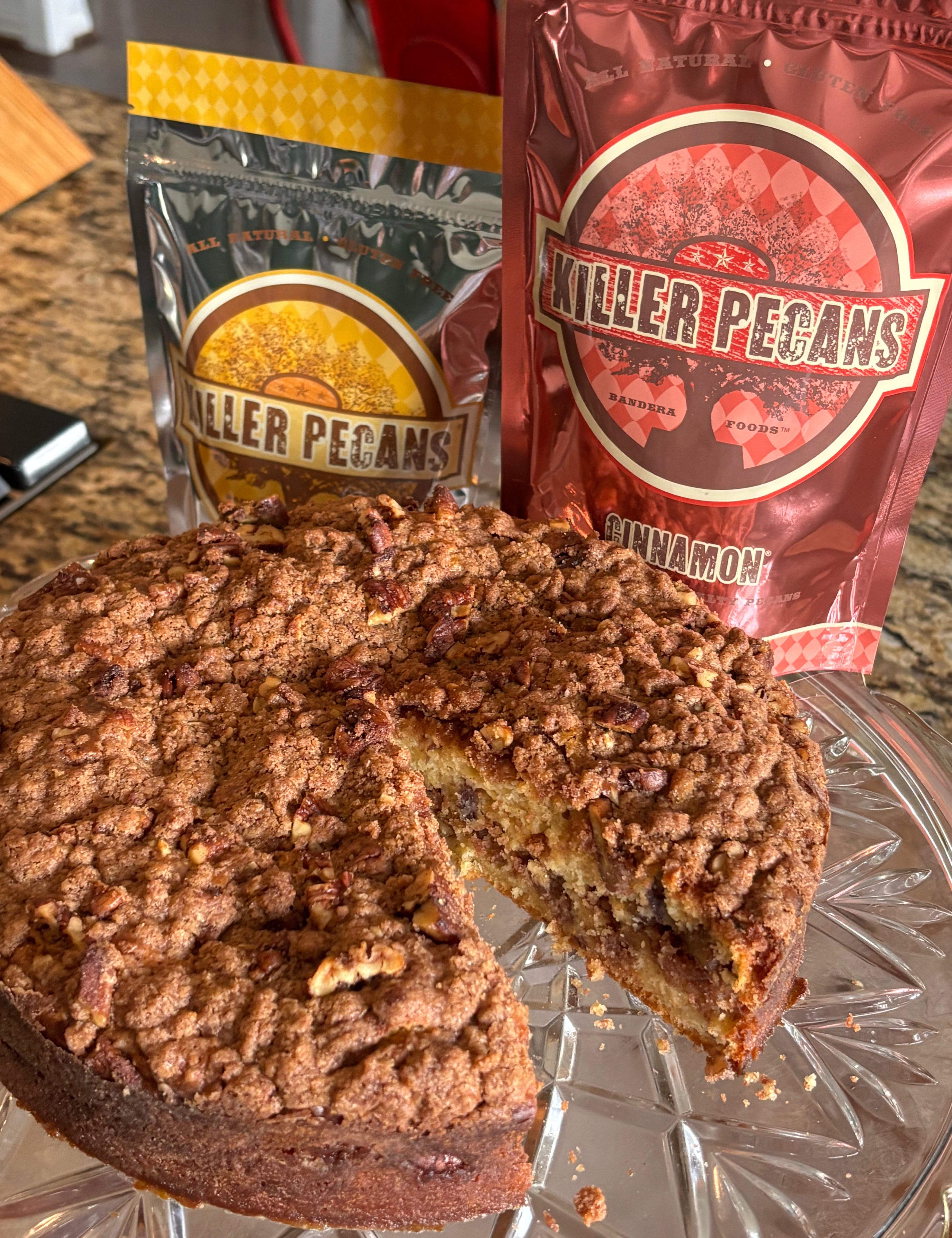 Cosmic Crisp Apple Coffee Cake with Original Spice Pecans - Killer Pecans