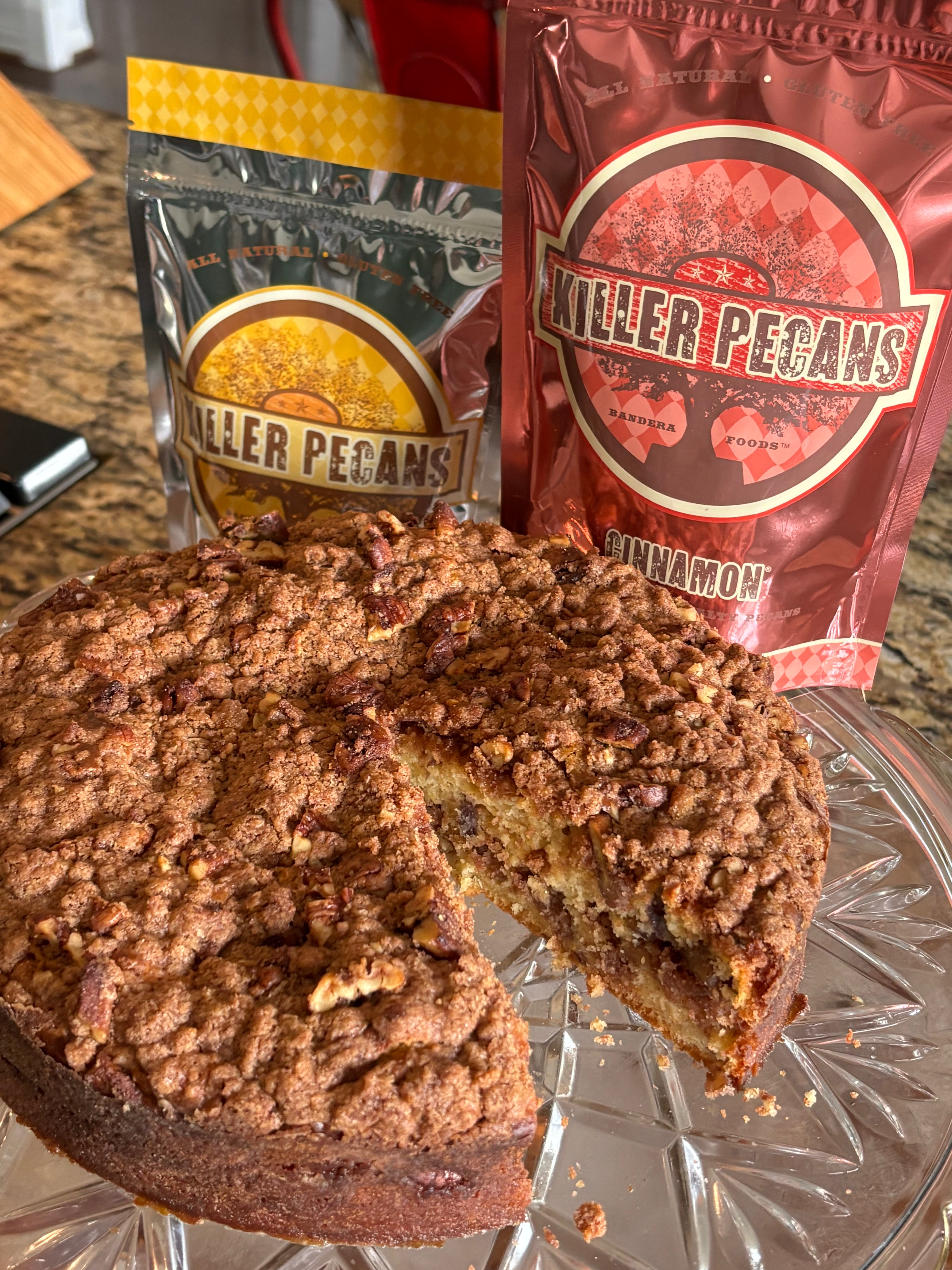 Cosmic Crisp Apple Coffee Cake with Original Spice Pecans - Killer Pecans