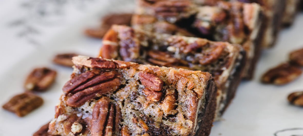 German Chocolate Killer Pecans Pie Bars - Killer Pecans