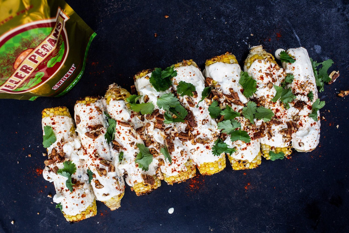 Mexican Street Corn with Smokin' Pecans - Killer Pecans