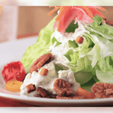 Blue Cheese Wedge Salad with Killer Pecans and Pickled Onions