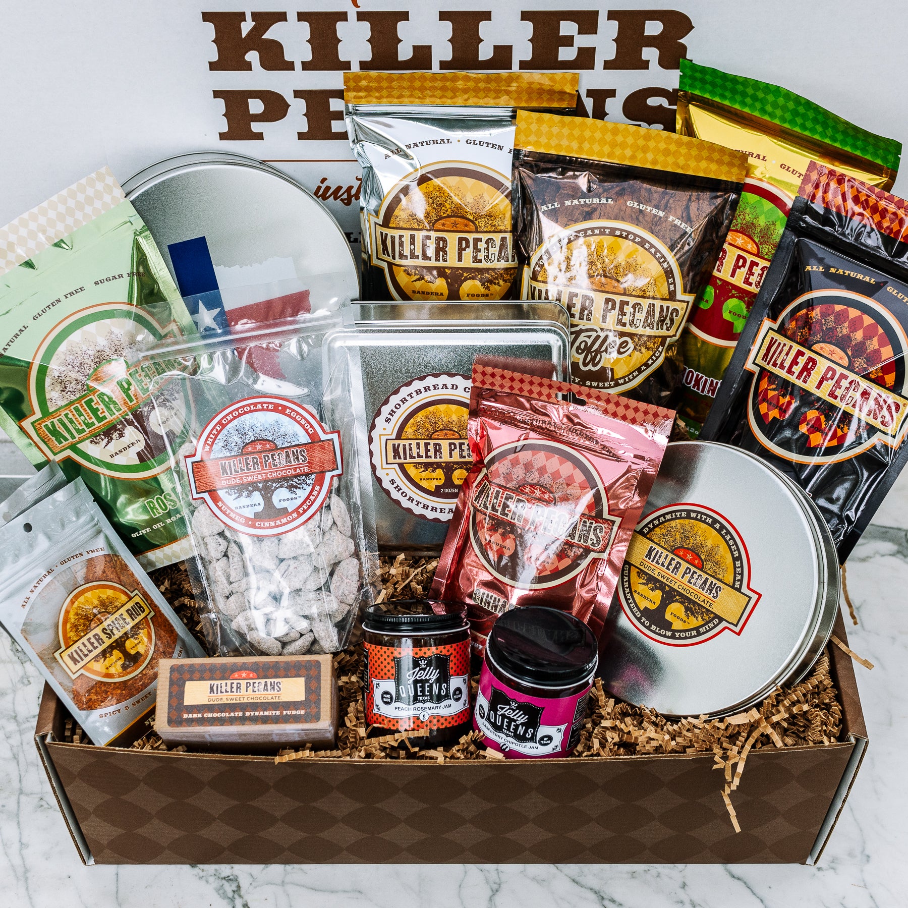 Texas Pecan Gift Boxes | Spicy Nuts & Custom Gift Sets – Killer Pecans