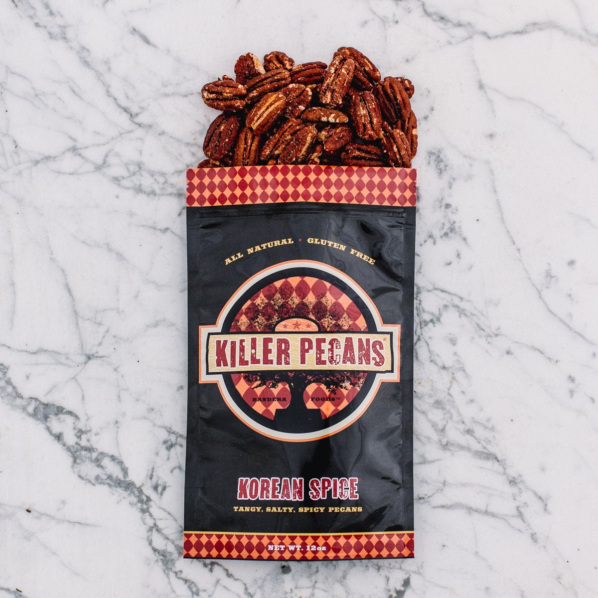 Korean Spice Pecans 12 qty 12 oz Bag - Wholesale - Killer Pecans