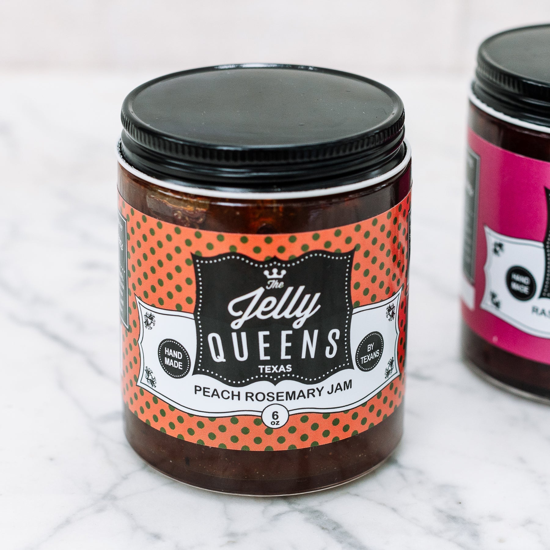 Peach Rosemary Jam 6 oz jar - Killer Pecans