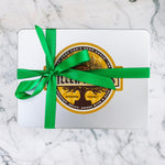 Smokin' Pecans 24 oz Rectangle Tin tied with Ribbon - Killer Pecans