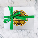 Smokin' Pecans 24 oz Rectangle Tin tied with Ribbon - Killer Pecans