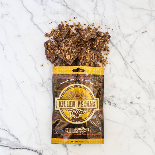 Killer Pecan Toffee - Milk Chocolate 4 oz bag