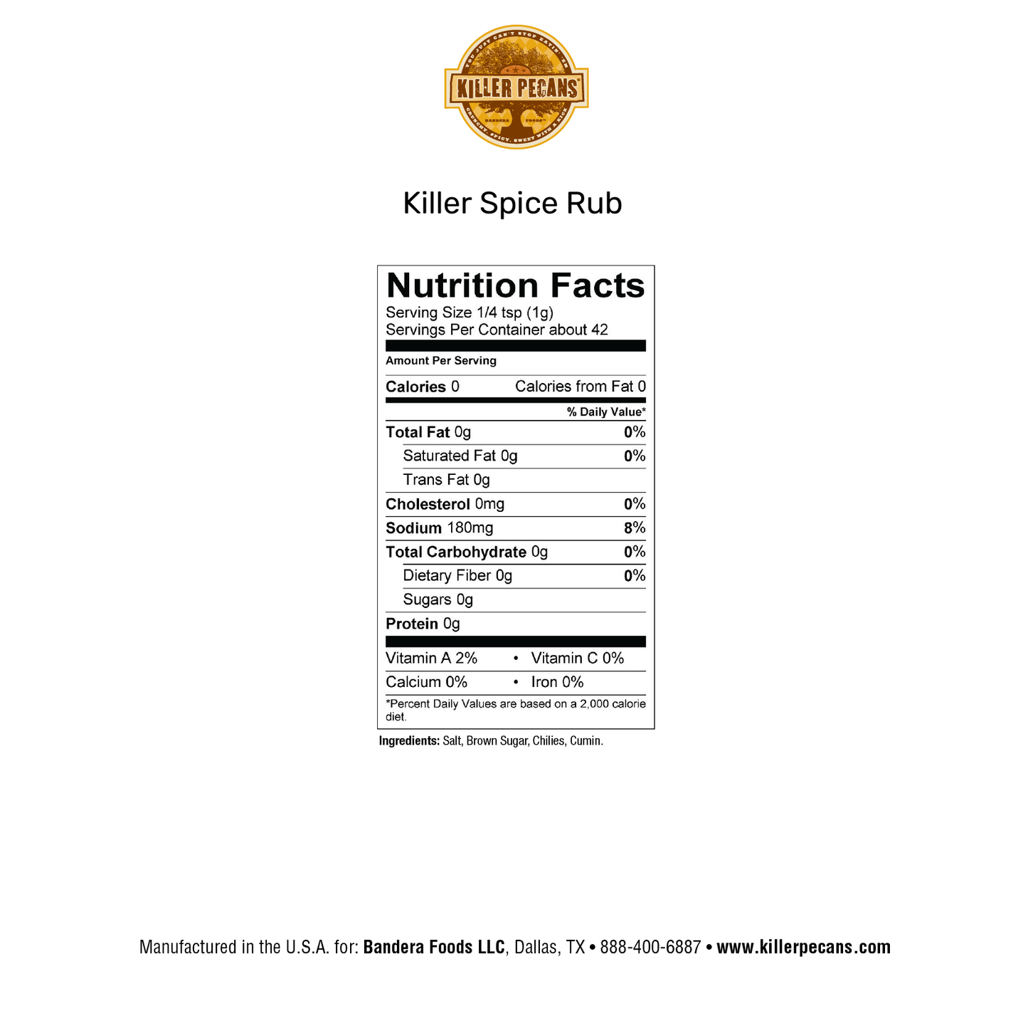 Killer Spice Rub 1.5 Oz Bag