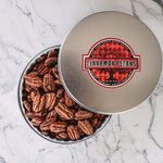 Cinnamon Pecans 12 qty 16 oz Tin - Wholesale - Killer Pecans