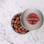 Cinnamon Pecans 12 qty 8 oz Tin - Wholesale - Killer Pecans