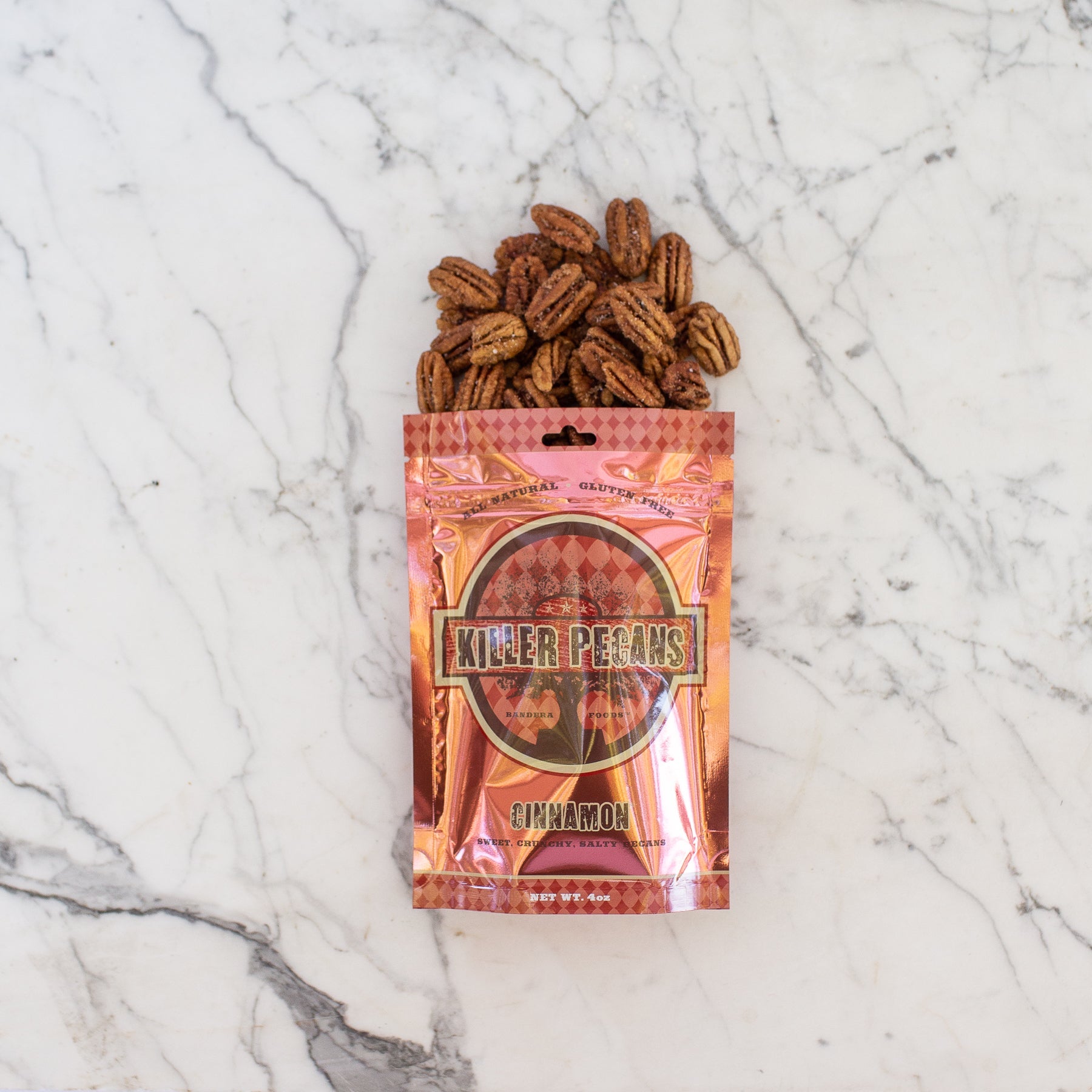 Cinnamon Pecans 20 qty 4 oz Bag - Wholesale - Killer Pecans