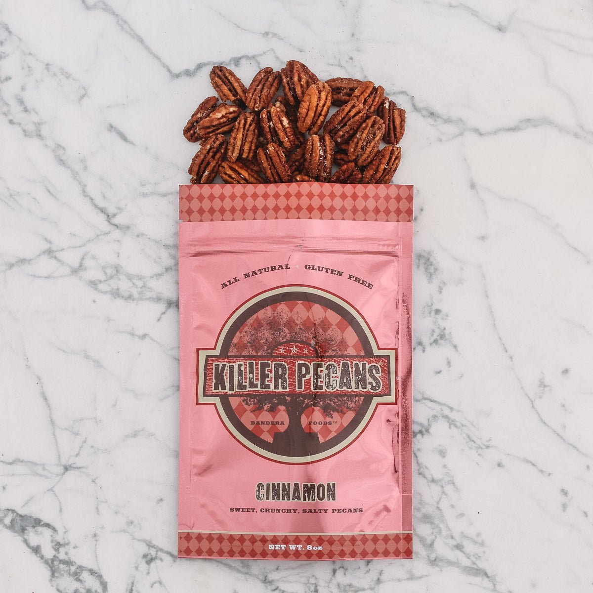 Cinnamon Pecans 8 oz Bag - Killer Pecans