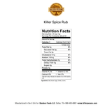 Killer Spice Rub 1.5 Oz Bag - Killer Pecans