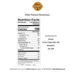 Olive Oil Roasted Rosemary Pecans 4 oz Bag - Killer Pecans